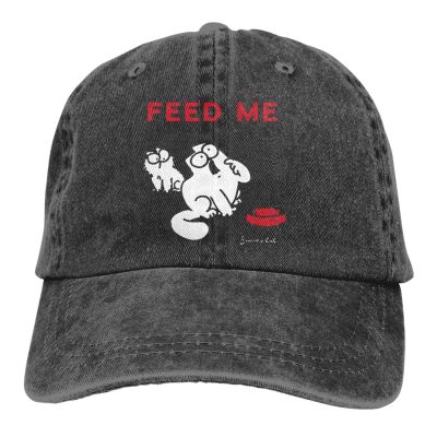 2023 New Fashion Cat Feed Me Adult Fashion Cowboy Cap Casual Baseball Cap Outdoor Fishing Sun Hat Mens And Womens Adjustable Unisex Golf Hats Washed Caps，Contact the seller for personalized customization of the logo