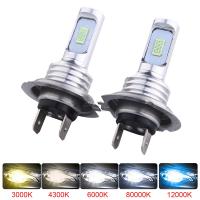 [ANYA Auto Parts] 2ชิ้นหลอดไฟ Led ไฟตัดหมอก H7 H1 H4 H8 H9 H11 9005 9006สว่างมาก CSP ชุดไฟตัดหมอกไฟหน้าสูงต่ำ6000K 12V 24V