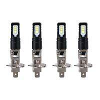 4X H1 6000K Super Bright White 6000LM DRL LED Headlight Bulb Kit High-Beam