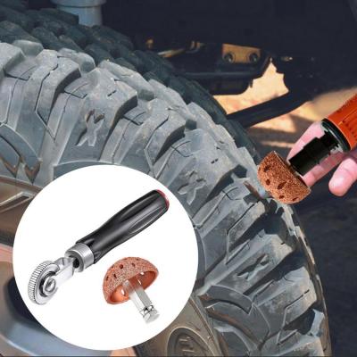 Tire Repair Patch Multi-purpose Tire Patch Roller and Tire Buffer Wheel 2 Pieces Easy To Use Scraping Cutter Tire Grinding Polishing Accessories Kit for Car beautifully