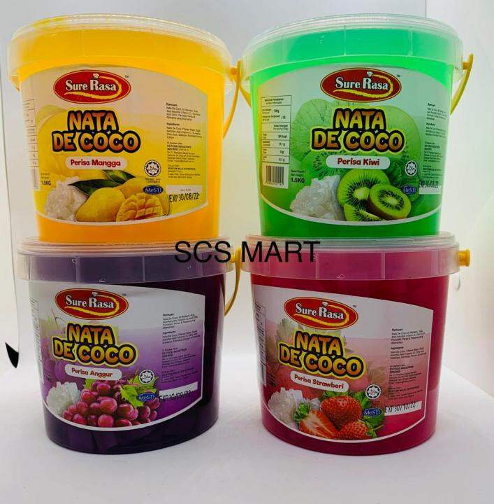 Sure Rasa Nata De Coco 1.5kg (5 Flavours) | Lazada