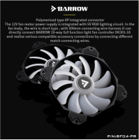 Barrow BF04-PR, LRC 2.0 5V, 6pin Interface, Light speed integrates radiator fans,need to work controller barrow waterway