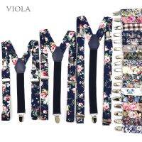 【YF】۞✒❁  Print 3 Sizes Floral Cotton Suspenders Men Kids Braces Adjustable Straps Boy Pants Skirt Accessory