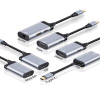 [LUNA electronic accessories] อัพเกรด USB C เป็น K สาย HDMI แบบ60Hz Mini DP อะแดปเตอร์ RJ45 VAG PD ชาร์จเร็วสำหรับ MacBook Pro