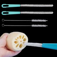 Stainless Steel Bottle Cleaning Brush Wash Lotus Root Artifact Flower Mouth Straw Teapot Brush Household Kitchen Cleaning Tool Cleaning Tools