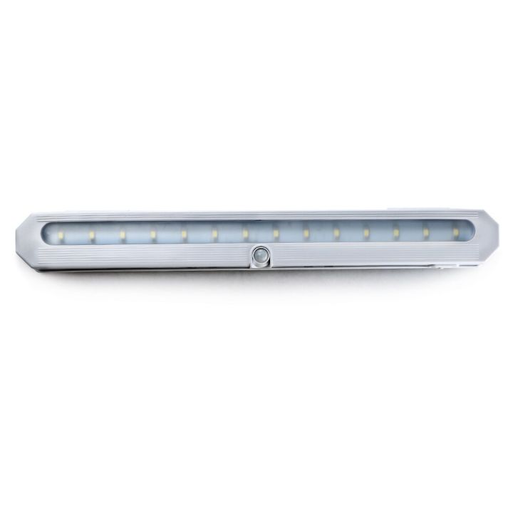 good-quality-gaqiugua6-14-led-pir-แถบไฟเซ็นเซอร์ตรวจจับการเคลื่อนไหวกลางคืนสำหรับตู้ลิ้นชักจิตรกรตู้เสื้อผ้าห้องโถงแบบพกพาท่อหลอดไฟแสงไฟแอลอีดีสีขาว