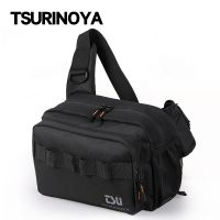 TSURINOYA Multifunctional Fishing Tackle Bag Outdoor Shoulder Bag and Hip Bag Large Capacity Splash-proof Sport Storage Pack