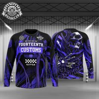 2023 design immortal 14th customs - rider long sleeve jerseymotorcycle jersey cycling jersey long shirt，Can be customization