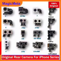 MagicMeta กล้องหลังเดิมสำหรับ iPhone 6 7 8 Xs Xr 11pro Max 12Mini 13 13Mini 14 14 14Plus สายเคเบิลสำหรับเปลี่ยนยืดหยุ่นสำหรับ iPhone X กล้อง