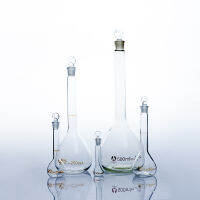 5102025502005001000Ml Class A Borosilicate Glass Lab ขวดปริมาตรใสพร้อมจุกหัว