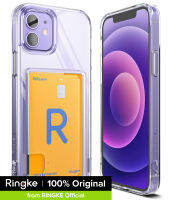 HOT”Ringke Fusion Card เข้ากันได้กับ 12 Case (2020) เคสกันกระแทกใสพร้อมที่เก็บบัตรในตัวพร้อมสายรัดข้อมือ