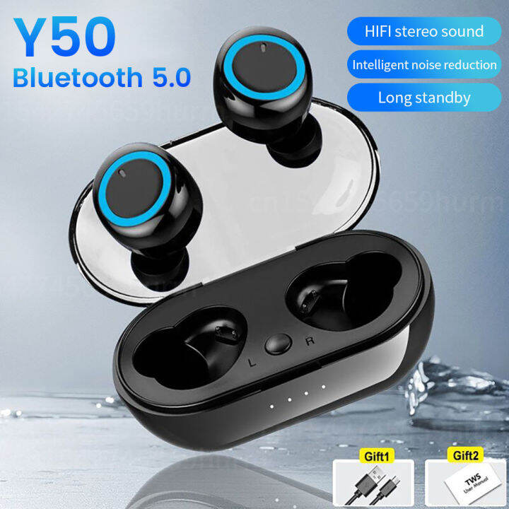 Mini Y50 TWS Wireless Bluetooth Headphone Y30 Earbuds Stereo Bass Sound