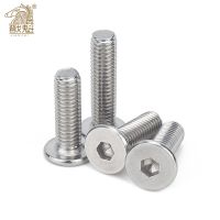 5/ 10/ 20/ 50pcs CM M1.6 M2 M2.5 M3 M4 M5 M6 M8 304 Stainless Steel Hex Socket Ultra Thin Super Low Flat Wafer Head Screw Bolt