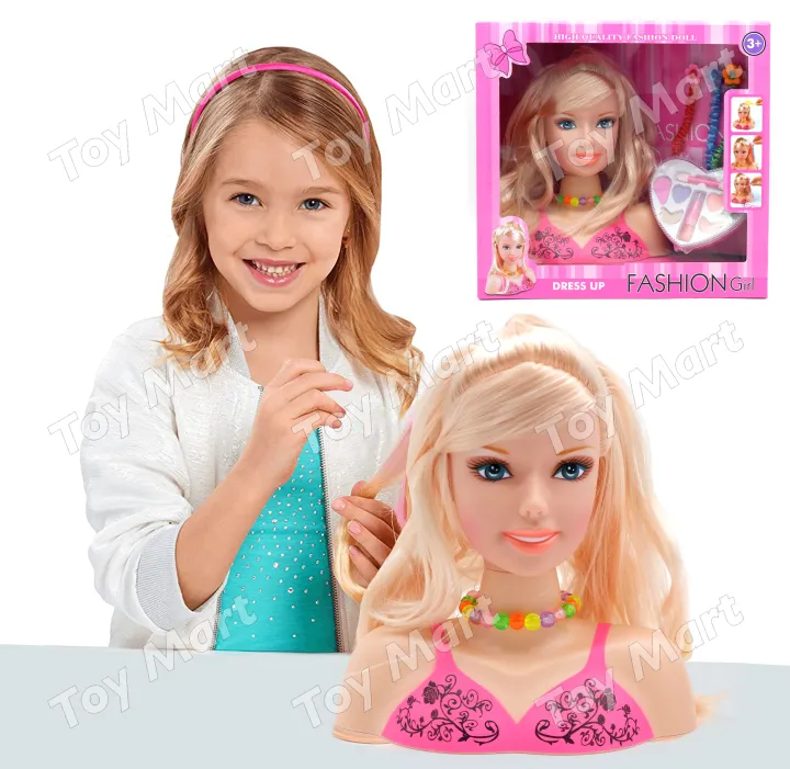 Half Body Beauty Princess Doll Mannequin Head Set Blonde Hair Girl Half  Body Makeup Hairstyle Mannequin