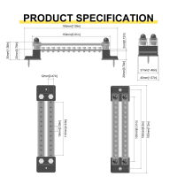 ขั้วต่อจ่ายไฟ 150A Universal 24 Terminal Bus Bar กันสนิมพร้อมขั้วต่อ OT สำหรับรถพ่วงสำหรับรถยนต์สำหรับเรือยอชท์