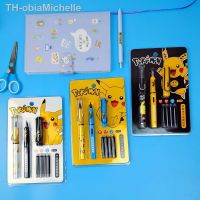 【hot】✵﹊  Pikachu Set New Ink Cartoon Boys and cute pens  fountain luxury pen korean