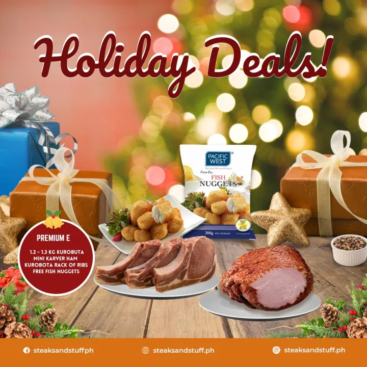 Steaks & Stuff Holiday Special Kurobuta Ham & Rack of Ribs Premium Set E Lazada PH