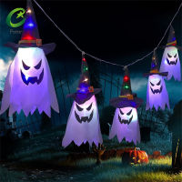 【FStar ?】 3 Meters 5Led Halloween Witch Hat String Lights Hanging Scary Atmosphere Lamp For Halloween Decoration