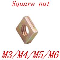 50 Pcs Tipis Square Mur DIN562 M3 M4 M5 M6 Warna Seng Berlapis Mur Kotak