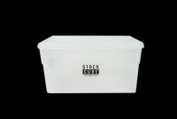 Storage box กล่องเก็บของขนาดใหญ่ มีฝาปิด ทรงสูงกล่องใส JP Quality 20x26x25.3 cm MA-3102