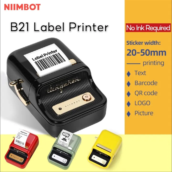 niimbot-เครื่องพิมพ์ฉลาก-b21แบบพกพาเครื่องปริ้นเตอร์บลูทูธไร้สายแบบระบายความร้อนที่ใช้สำหรับบาร์โค้ดเครื่องประดับเสื้อผ้า-b1