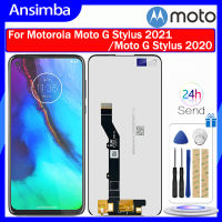 Ansimba หน้าจอ LCD IPS สำหรับ Motorola Moto G สไตลัส2021 XT2115/Moto G สไตลัสจอแสดงผล LCD แบบสัมผัสหน้าจอ XT2043 2020ชุดประกอบดิจิไทเซอร์สำหรับ Motorola Moto G สไตลัส2021G สไตลัส2020หน้าจอแสดงผล