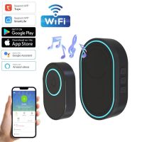 ✾♀ Wireless Doorbell Tuya App Intelligent Home Welcome Doorbell Waterproof Button LED Light 433MHz Security Alarm Smart Doorbell