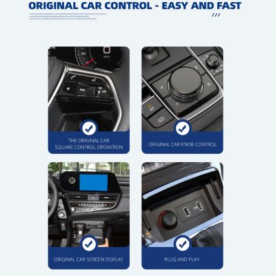 อะแดปเตอร์ CarPlay ไร้สายกล่อง Carplay Ai สำหรับ Android 12.0บลูทูธ5.0สำหรับรถยนต์