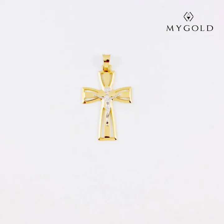 Pawnable and Authentic 14K Italian Gold Cross Pendant by MyGold Lazada PH