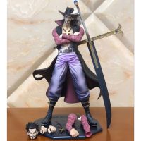 Deluxe World Government Dracule Mihawk Action Figure POP Anime Toy 10Th Anniversary Big Excellent Model Collectibles