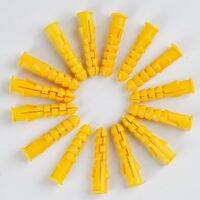 【cw】 100/200Pcs Ribbed Plastic Wall Expansion Pipe Tube Plugs tapping Screws 【hot】 !