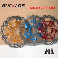 BUCKLOS ดิสก์เบรคโรเตอร์จักรยานเสือภูเขา160/180/203Mm MTB เบรคโรเตอร์เคสระบายความร้อนโรเตอร์ลอยโรเตอร์เบรคไฮดรอลิคจักรยาน