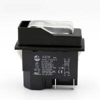 KJD16 220V 120V 45Pins แม่เหล็กไฟฟ้า Rocker Switch ON OFF Push ปุ่มสวิทช์ป้องกันการโอเวอร์โหลดสำหรับไฟฟ้าเครื่องมือ