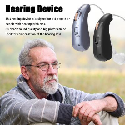 ZZOOI 2021 Digital Hearing Aids Hearing Amplifier aid USB Rechargeable For Elder Z03 Adjustable Sound Voice  black Blue or Silve