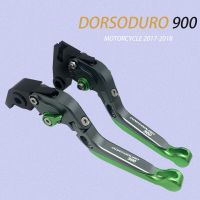 ปลอกสำหรับ Aprilia DORSODURO 900 2017 2018อลูมิเนียม CNC รถจักรยานยนต์คันโยกคลัตช์เบรกปรับพับปรับขยายได้โลหะผสม