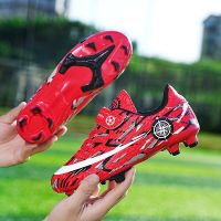 Hot Selling Cheap Outdoor HOOK&amp;LOOP Kids Futsal Shoes Breathable Childrens Sports Shoes Comfortable Anti-slip Boy Soccer shoes