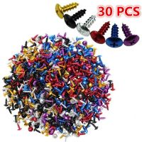 30PCS universal scooter Nuts Bolts colorful decal style motorbike screws fixed parts Frame motorcycle tip screw moto accessories