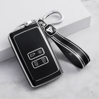 New TPU Shell Fob For Renault Koleos Kadjar Clio Megane Talisman Espace Zoe Scenic Dacia Sandero Car Smart Card Key Case Cover Key Chains