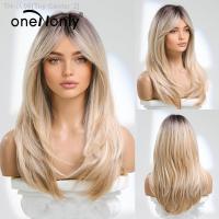 oneNonly Long Straight Blonde Wig Bob Synthetic Wigs for Women Lolita Party Natural Wigs High Temperature Hair [ Hot sell ] Toy Center 2