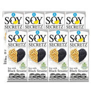 HCMBộ 2 Lốc Sữa Đậu Nành Với Mè Đen Soy Secretz 180ml x 8 Hộp
