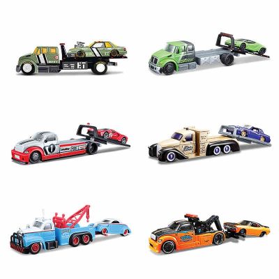 Maisto 1:64 Flatbed 2019 Ford GT Heritage Edition transport Die-casting car model collection gift toy boys