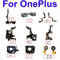 โมดูลบอร์ดไมโครโฟนสําหรับ OnePlus 1 + 1 2 3 3T 5 5T 6 6T 7 7T Pro Vibrator Motor ไมโครโฟน Flex Cable อะไหล่ซ่อม