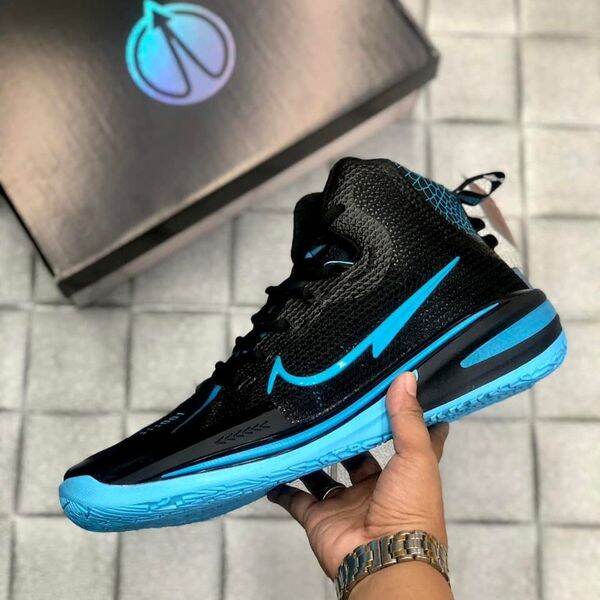 Zoom GT High Cut Black/Blue Sports Basketball Shoes for Men High