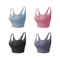 One-piece female high-strength shock-proof breathable running fitness bra yoga vest sports braTH