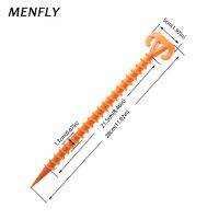 MENFLY 28cm Threaded Plastic Tent Nails Camping Rainproof Tarpaulin Tixed Shofar Spiral Picnic Mat Fixed ABS Tent Accessories