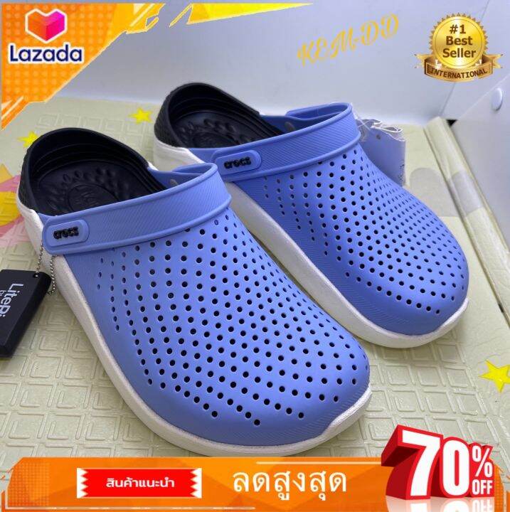 รองเท้าแตะ-crocs-literide-ใส่สบาย-ทั้งชายและหญิง-วัสดุผลิตจากยางแท้-100-ขายดีที่สุด-36-46