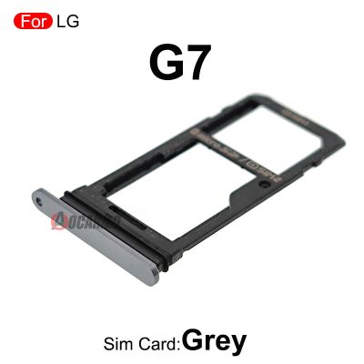 สำหรับ LG G7 ThinQ LG G7 10ถาดใส่ซิมสีดำสีเทาสีแดงส่วนเปลี่ยนซิมช่องเสียบบัตร