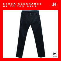 (SIX P.M.) ALL BLACK JEANS SLIM FIT / ยีนส์ดำ ฟอกยับ ฟอกนิ่ม ทรงสลิม / BSJ