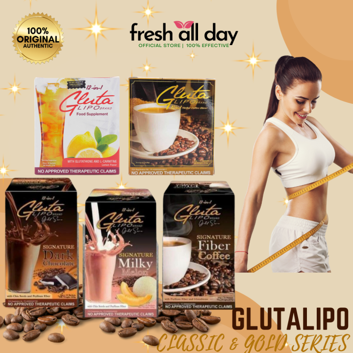 Authentic Gluta Lipo COFFEE,JUICE and GOLD SERIES Lazada PH
