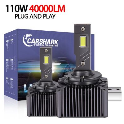 Carshark D1S D3S หลอดไฟ LED ไฟหน้า CANbus D4S D5S D2S D8S Auto 110W 40000LM Super Bright D1R D4R d2R D3R ไฟรถ HID-dliqnzmdjasfg